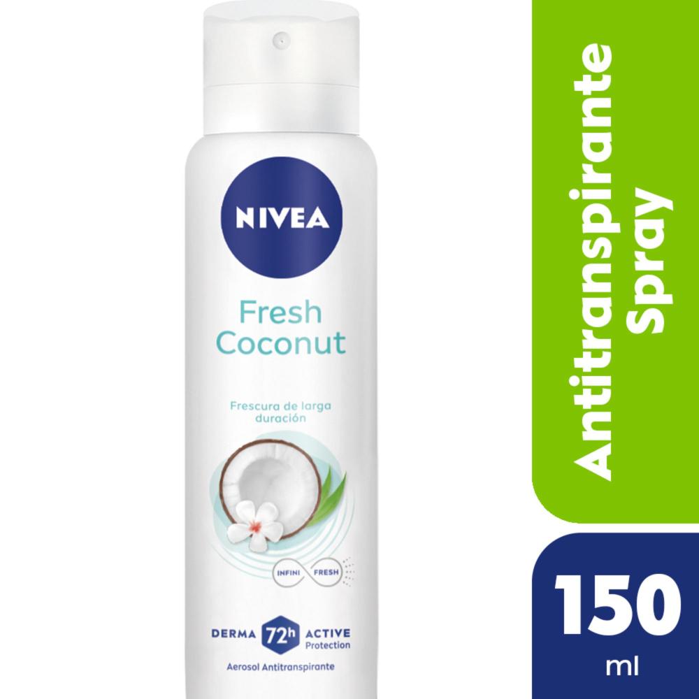 Desodorante Antitranspirante Femenino Nivea Fresh Coconut X 150 Ml.