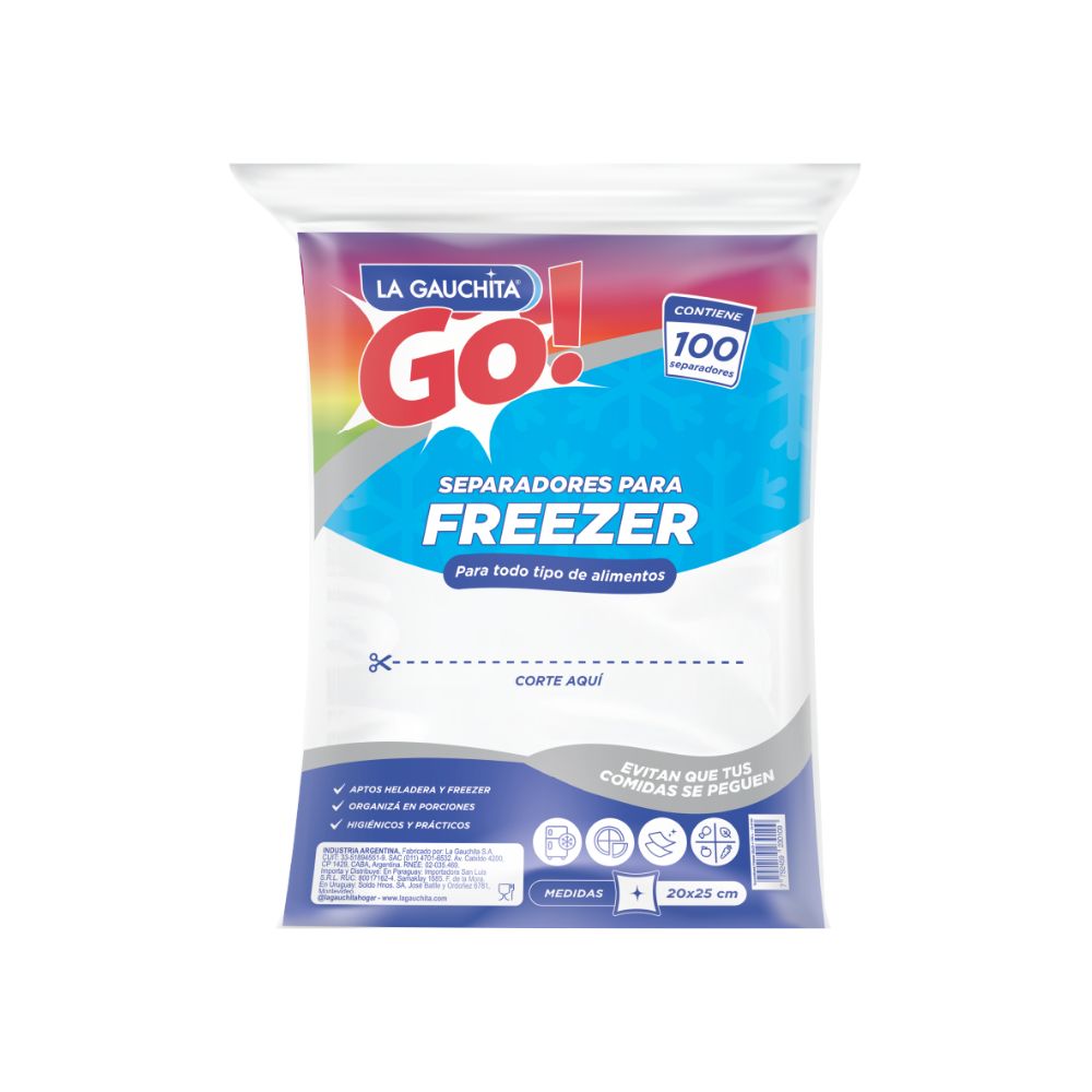 Separadores De Freezer 20X25 Go! 15 Ud.