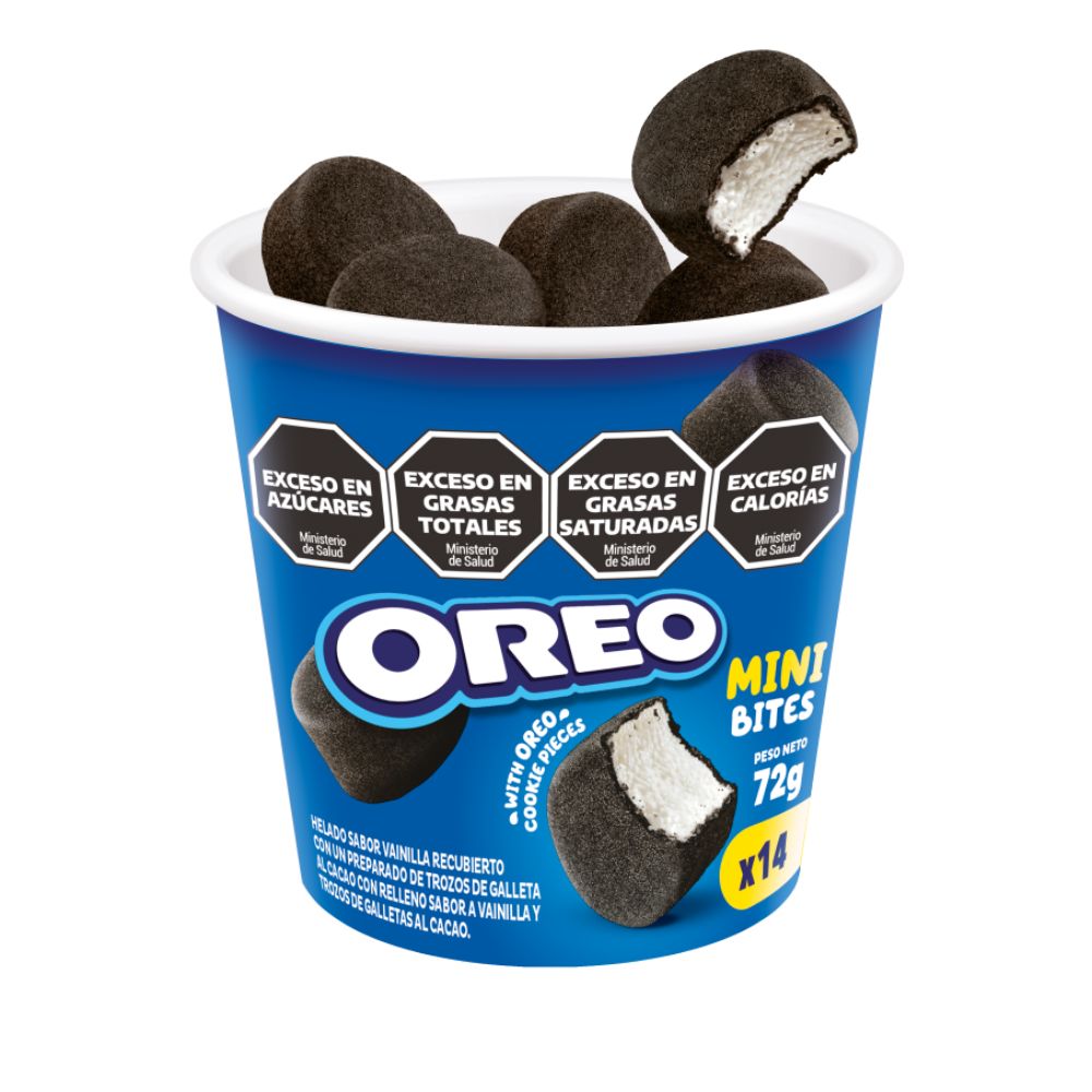 Helado Mini Bites Oreo 72 Gr.