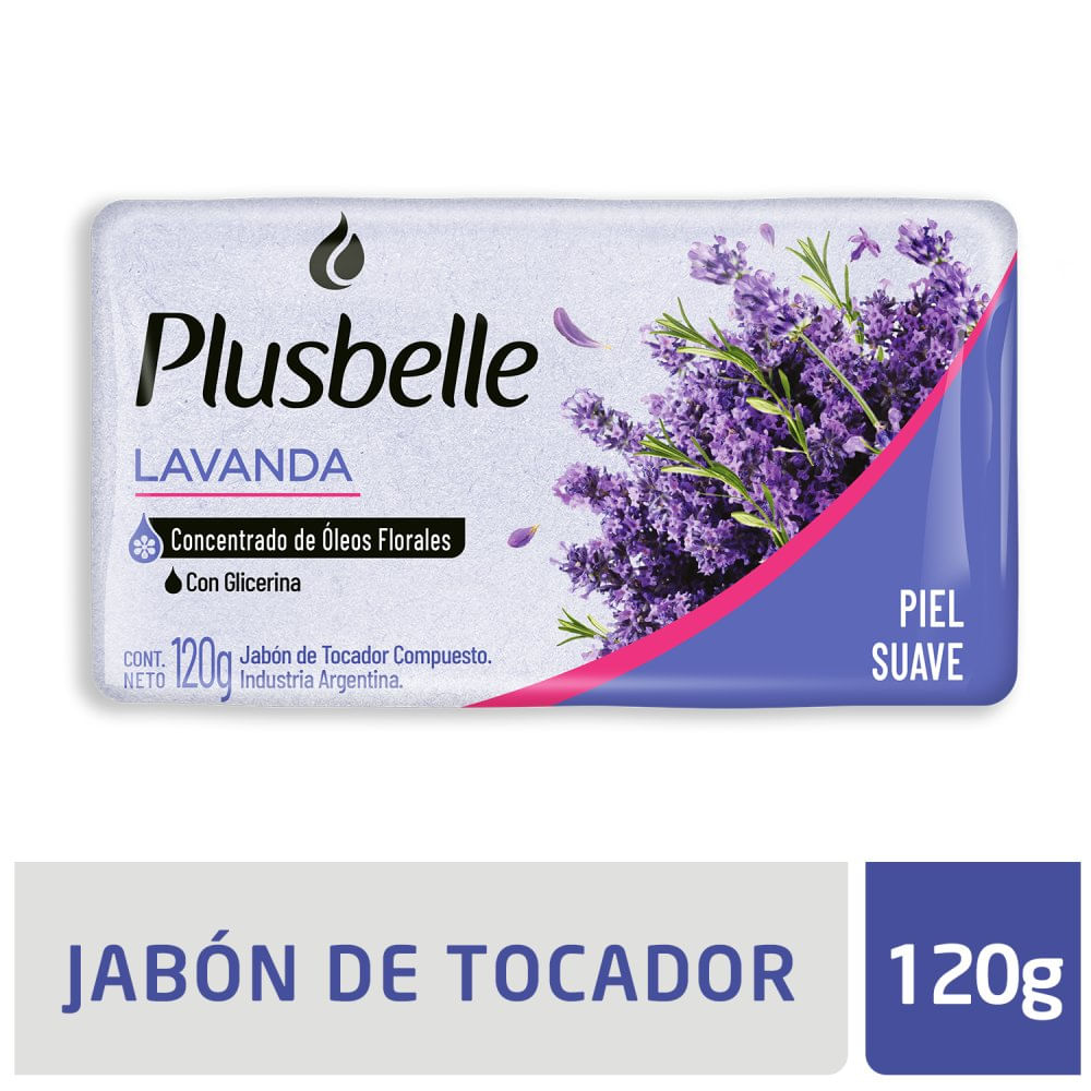 Plusbelle Jabon De Tocador Lavanda 120 Gr.
