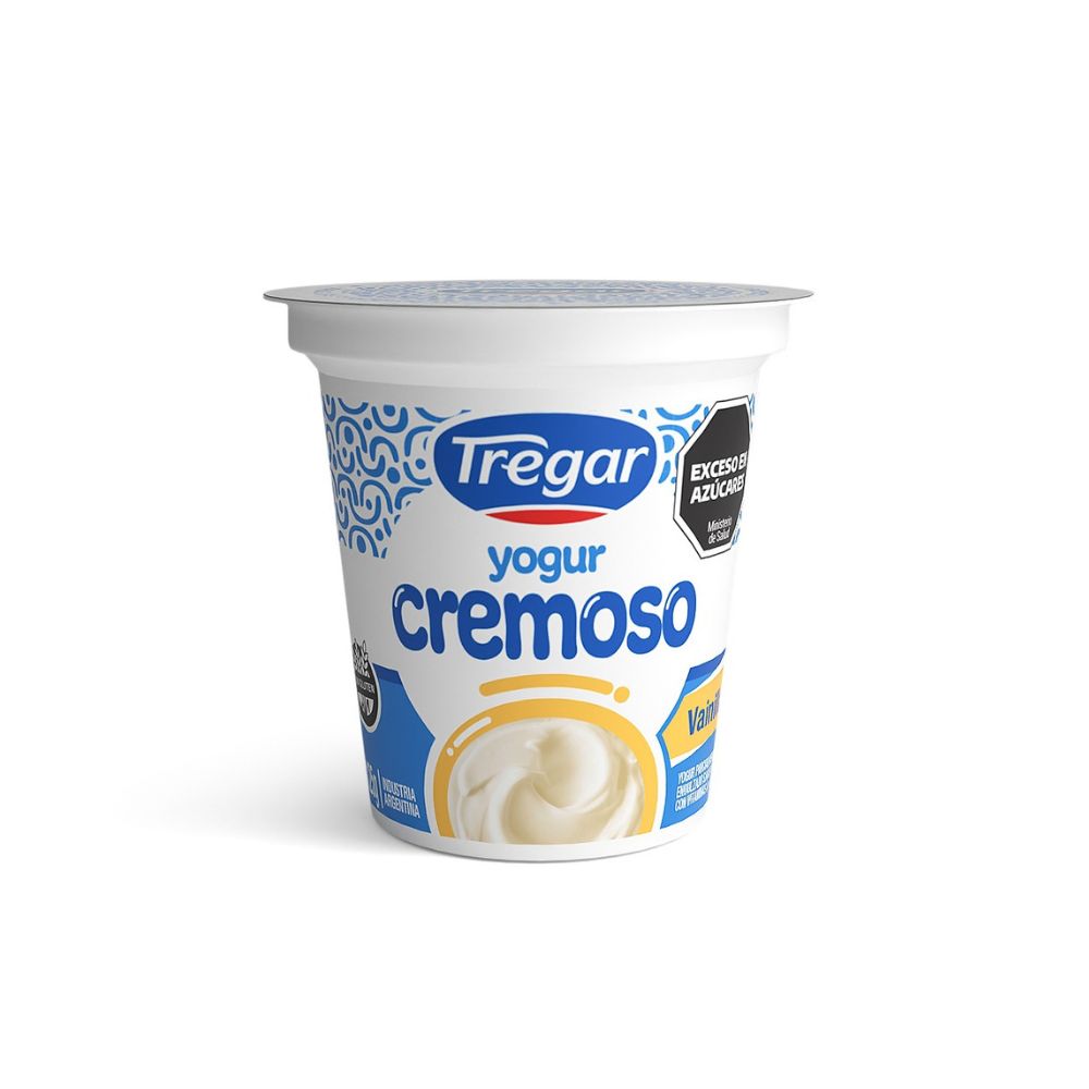 Yogur Cremoso Entero Vainilla Tregar 125 Gr.