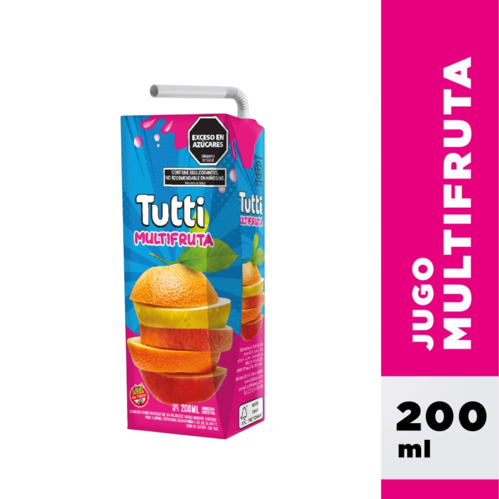 Jugos Multifruta Tutti 200 Ml.