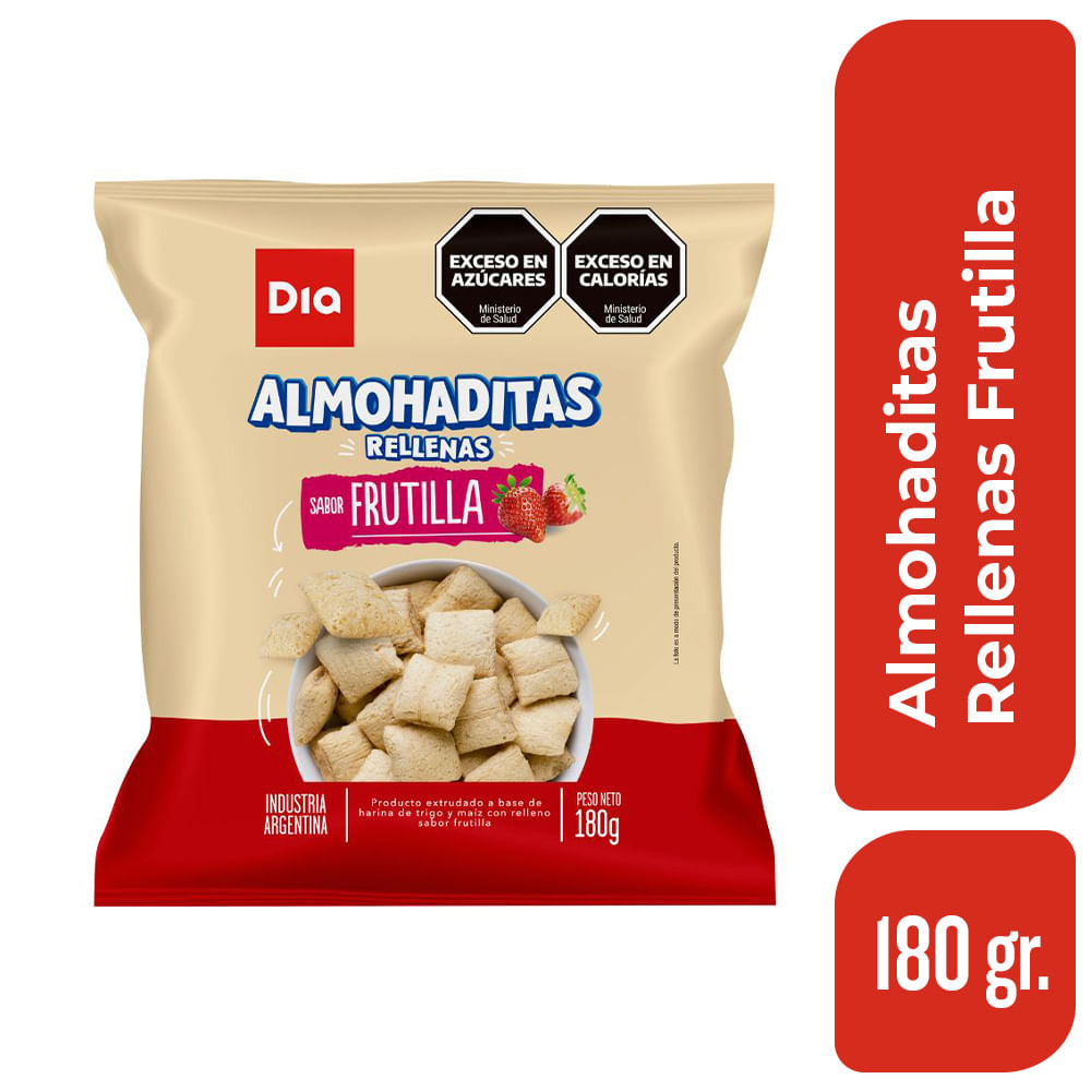 Almohaditas Rellenas Frutilla Dia 180 Gr.