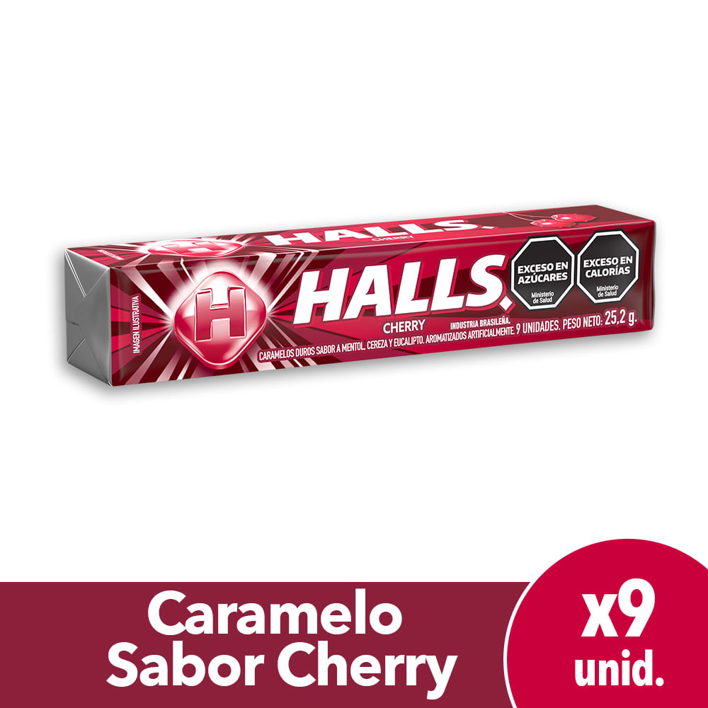 Caramelos Halls Cereza 9 Ud.