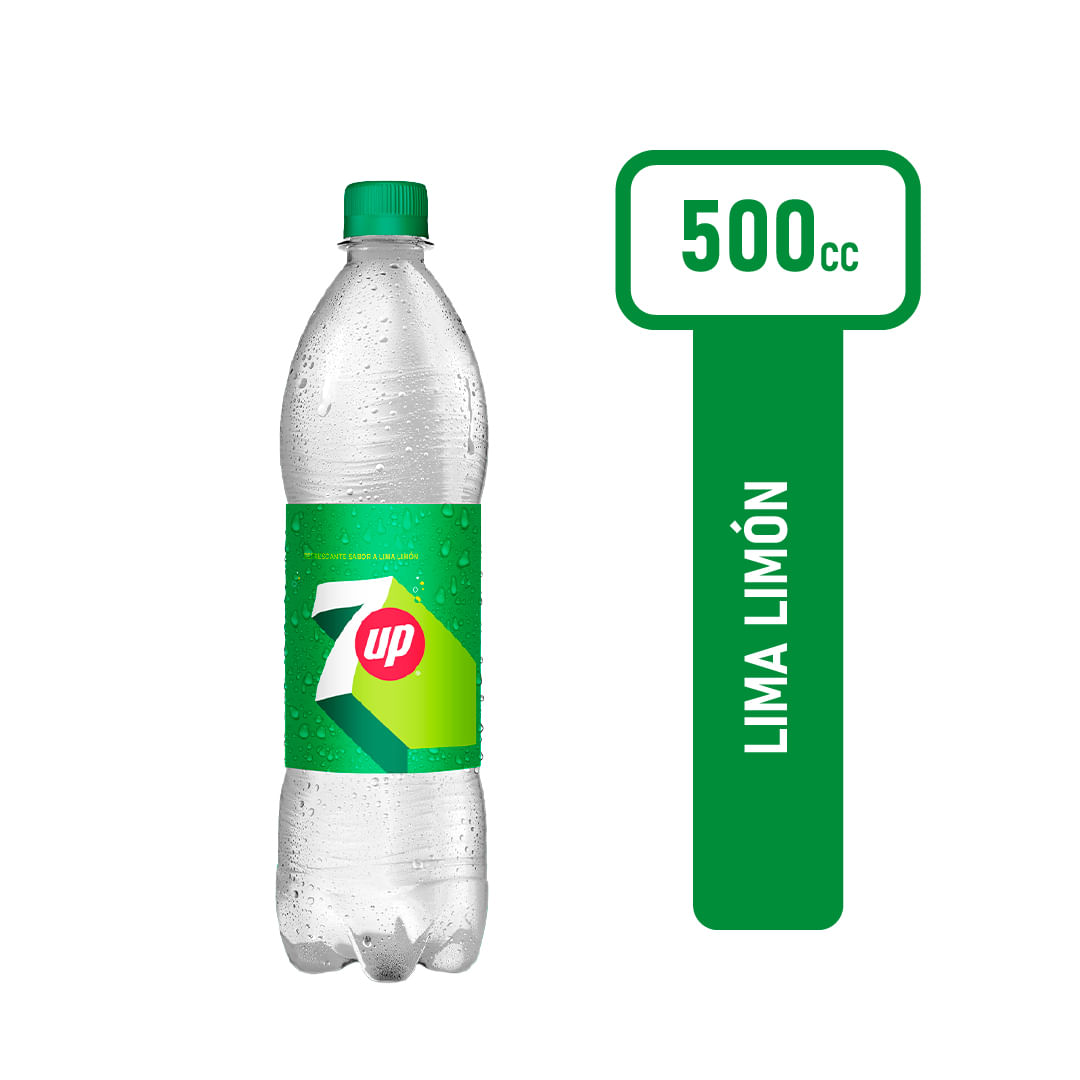 Gaseosa 7 Up Botella 500 Ml.