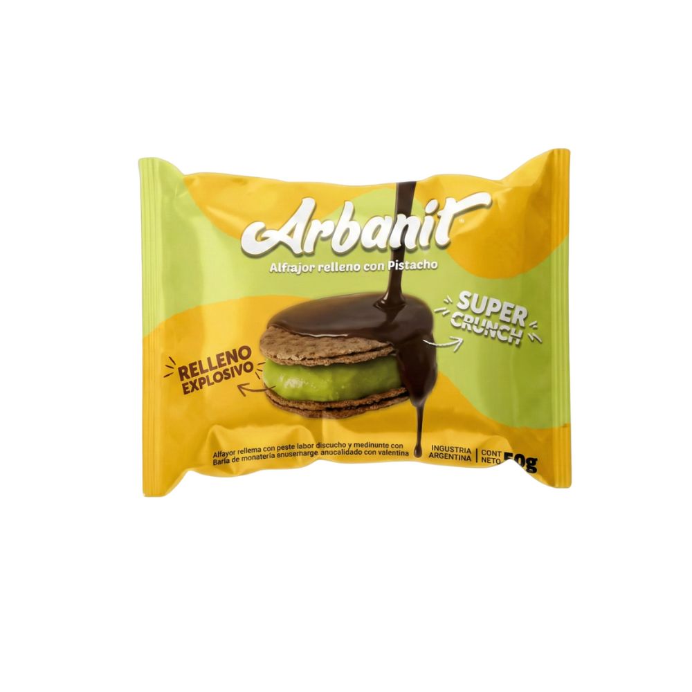 Alfajor Pistacho Arbanit Fellow 50 Gr.