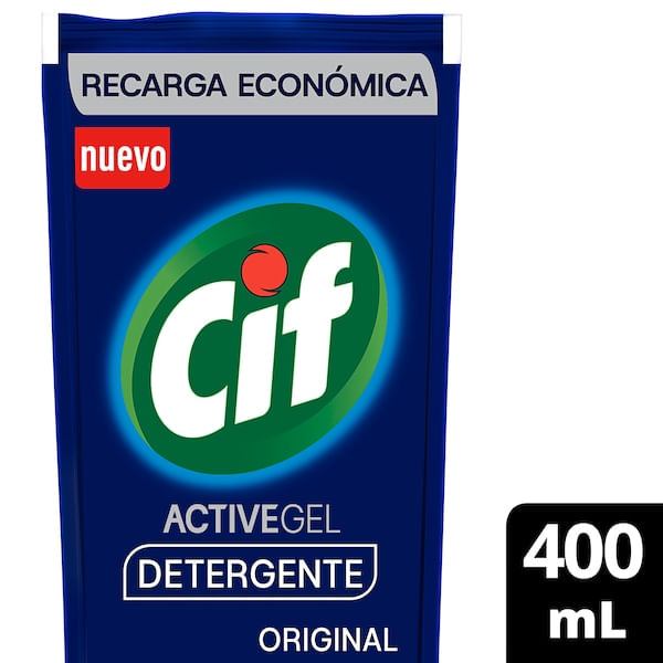 Detergente Concentrado Cif Active Gel Original 400 Ml.