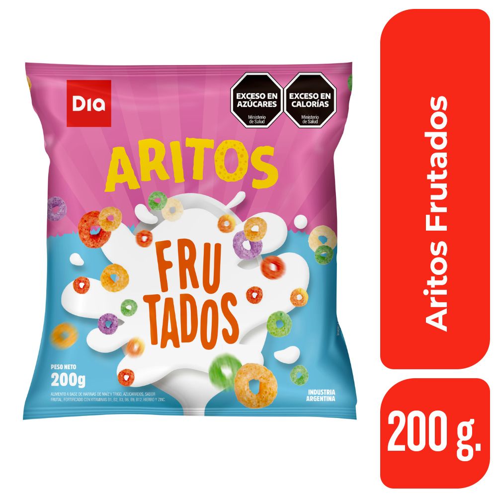 Cereal Aritos DIA Frutados 200 GR.