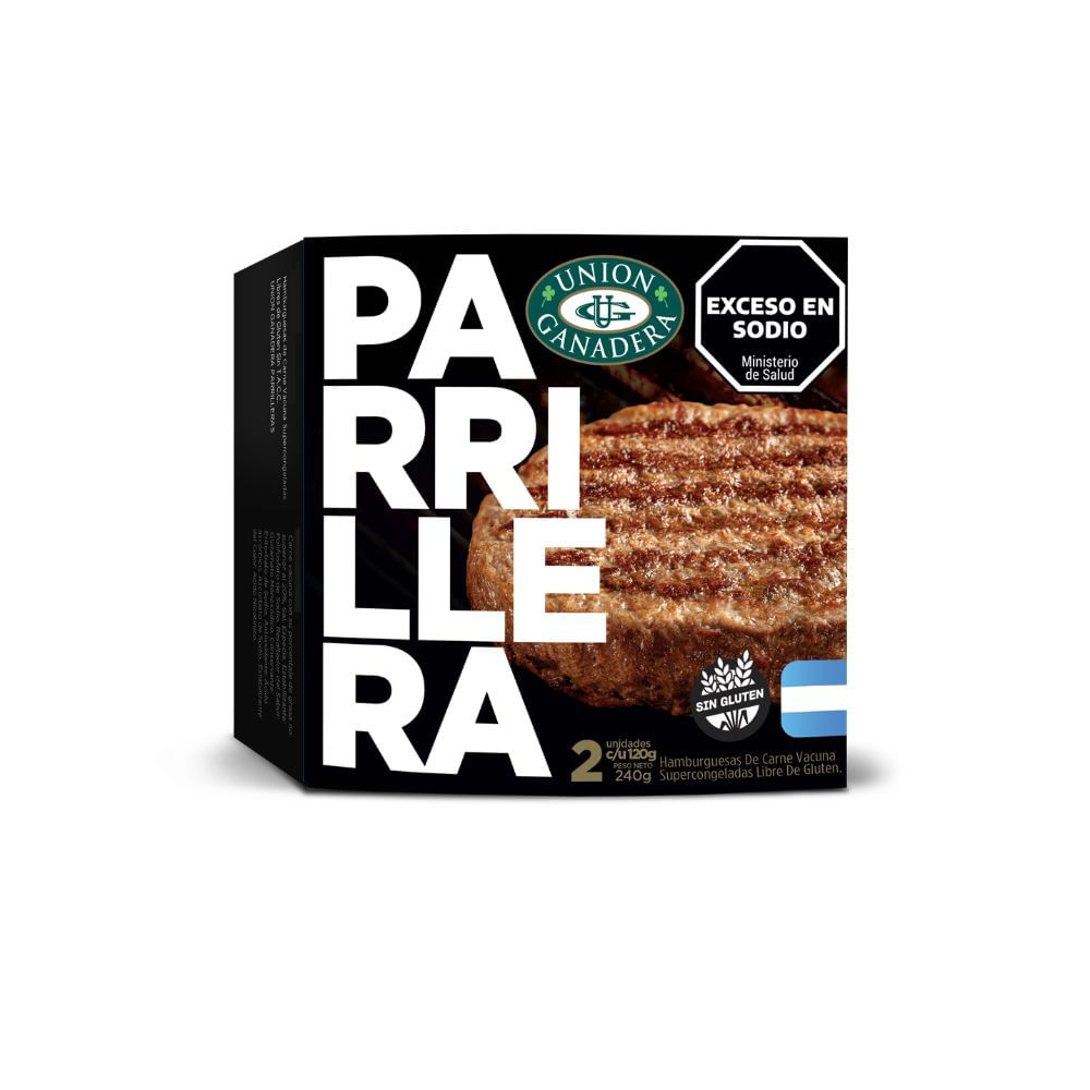 Hamburguesa Parrillera Union Ganadera 2 x 120 Gr.