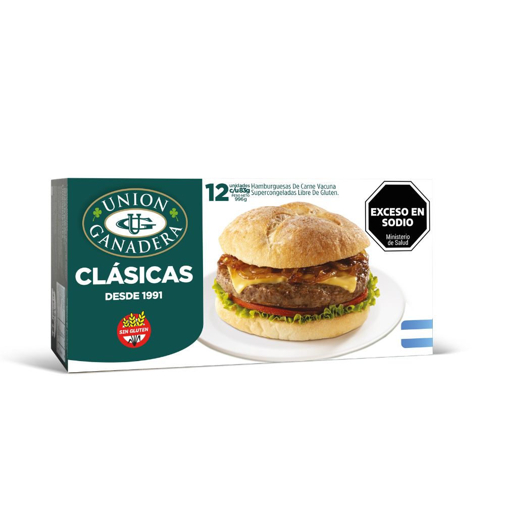 Hamburguesa X 12 Ud Union Ganadera 996 Gr.