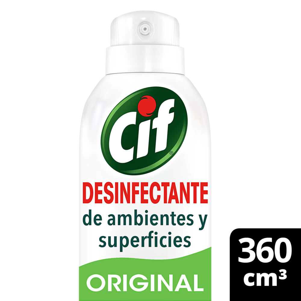 Aerosol Desinfectante De Ambientes Y Superficies Cif Original 260 Gr.