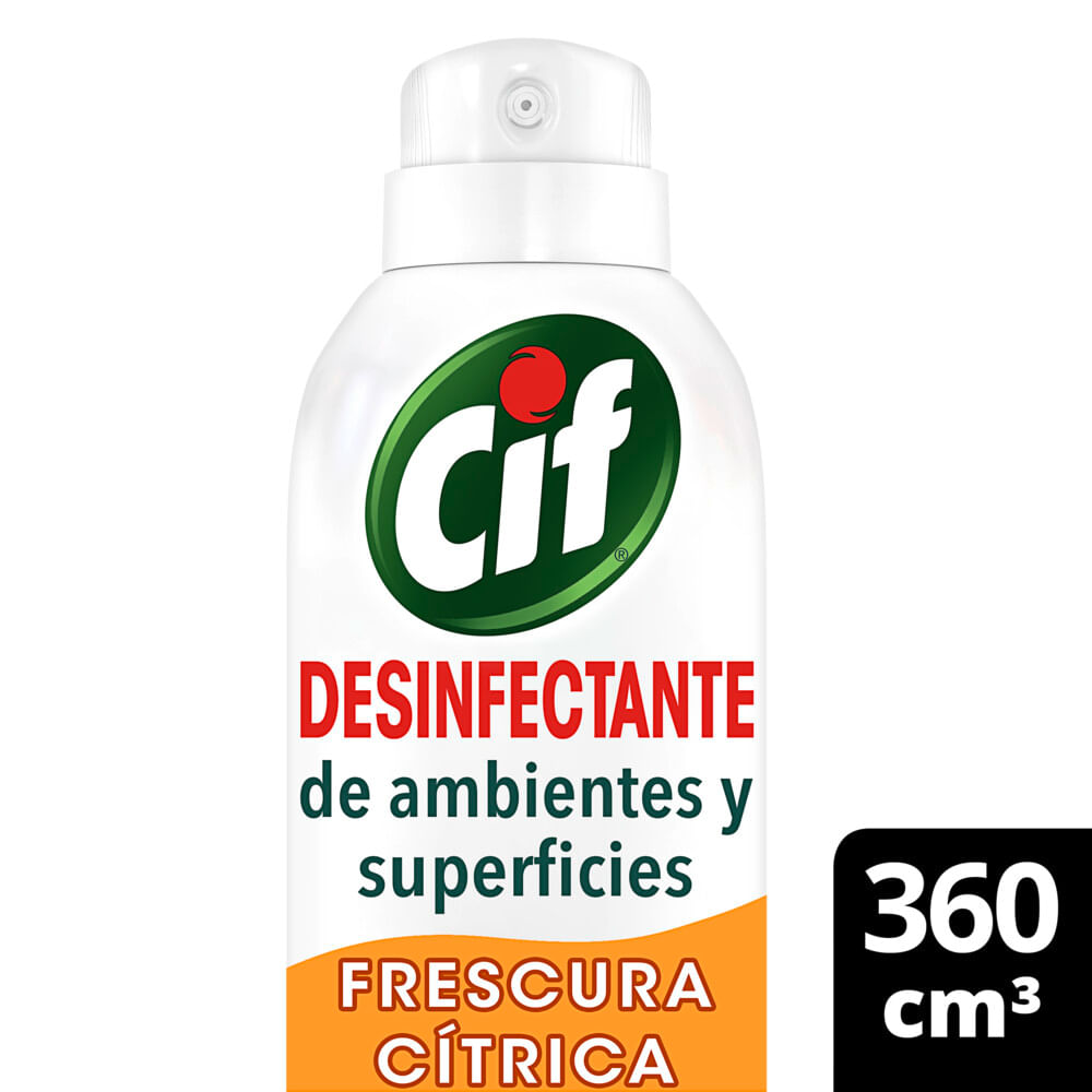 Aerosol Desinfectante De Ambientes Y Superficies Cif Frescura Citrica 260 Gr.