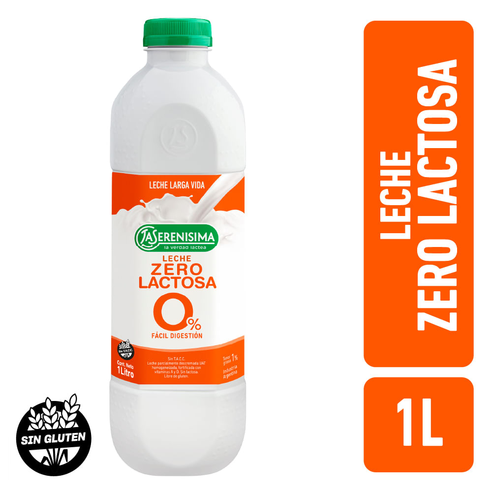 Leche UAT Zero lactosa La Serenisima 1 Lt.