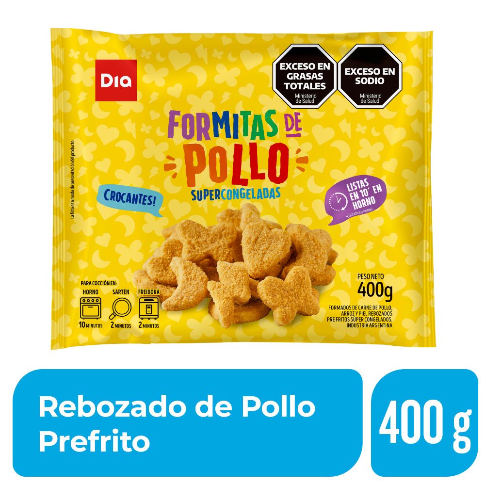 Formitas de Pollo Dia 400 Gr.