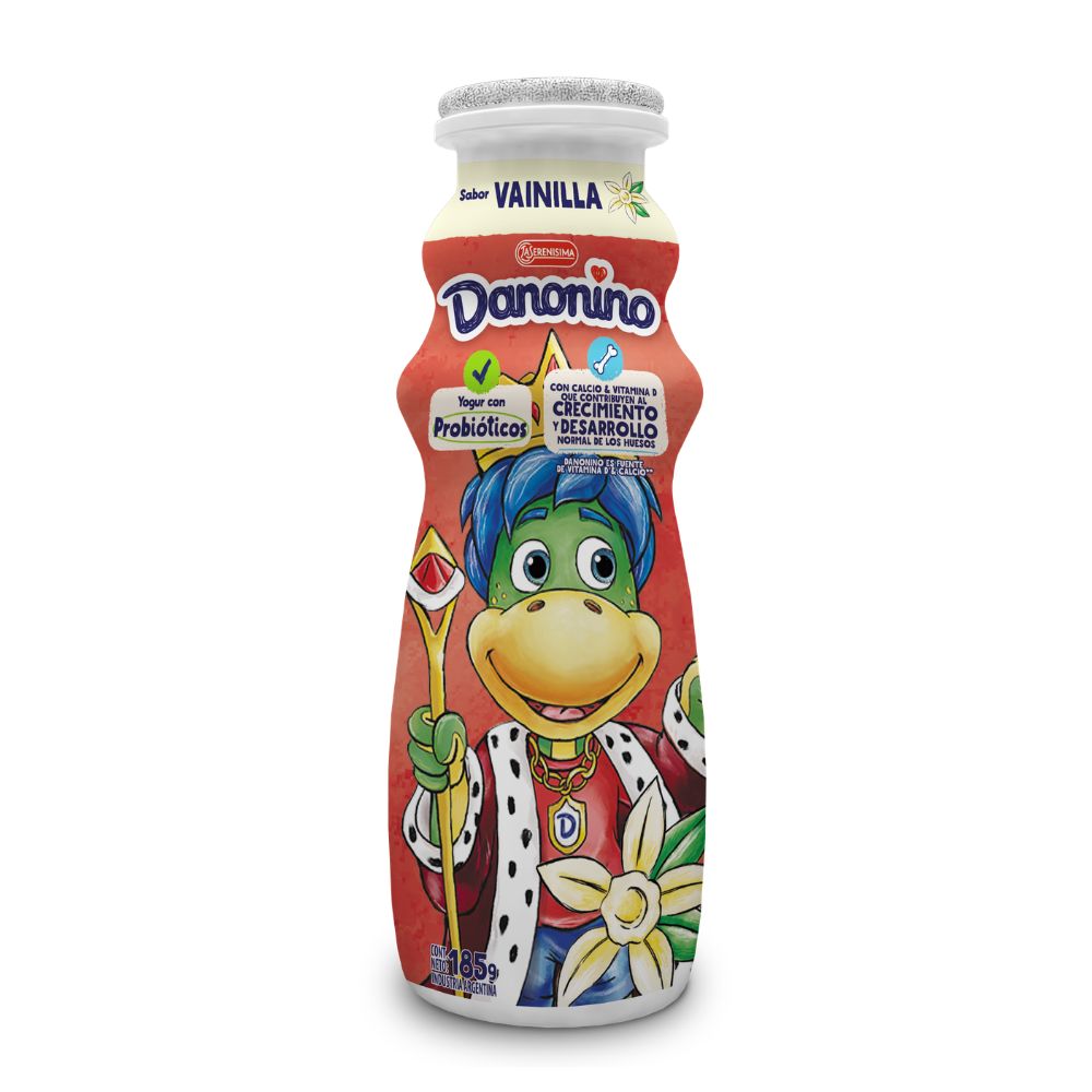 Yogur Danonino Bebible Sabor Vainilla 185 Gr.