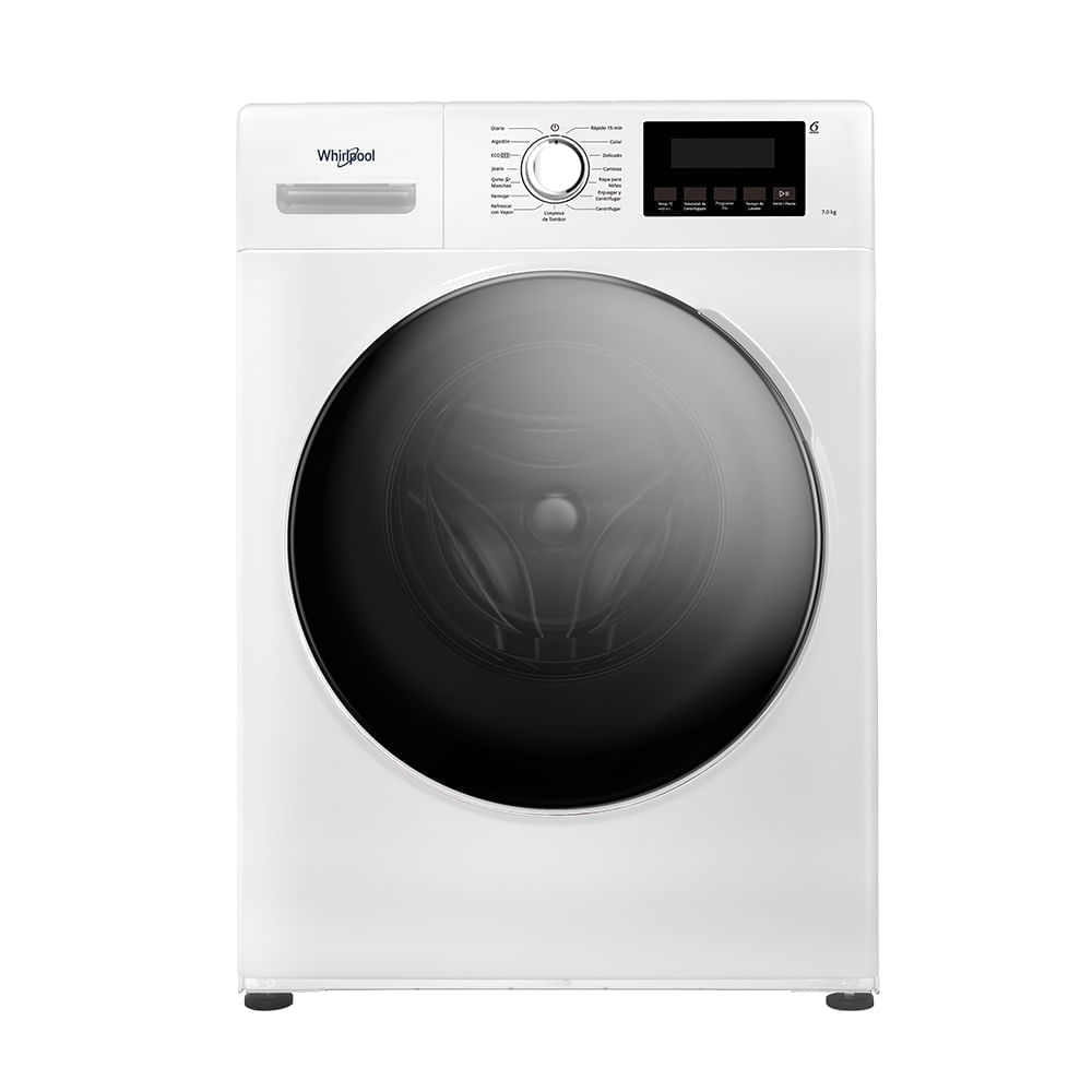 Lavarropas Whirlpool Carga Frontal 7kg Inverter Blanco WNQ07ABDNA