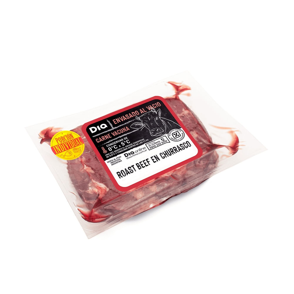 Roast Beef en Churrasco Envasado al Vacío x Kg.