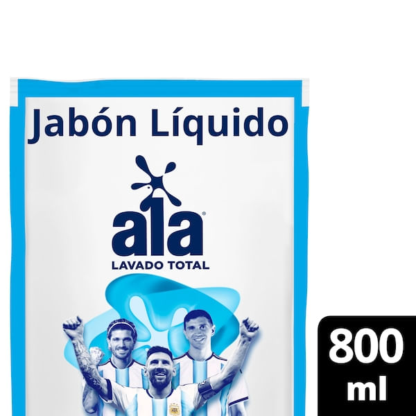 Jabon Liquido Ala Matic Maxima Blancura 800 Ml.