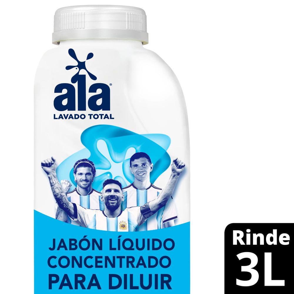 Jabón Li­quido Concentrado Para Diluir Ala Matic Maxima Blancura 500 Ml.