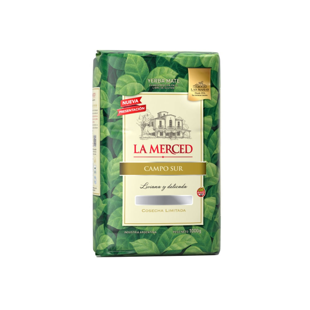 Yerba Mate Campo Sur La Merced 1 Kg.